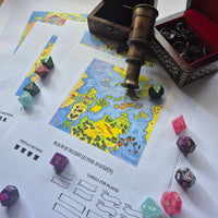 Load image into Gallery viewer, Feywild Realm Map | 4 Tessellated Colour Map Pieces
