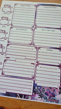 Load image into Gallery viewer, Rogue DnD Character Sheet
