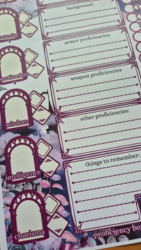 Load image into Gallery viewer, Rogue DnD Character Sheet
