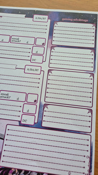 Load image into Gallery viewer, Rogue DnD Character Sheet

