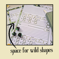 Load image into Gallery viewer, DnD Druid Character Sheet
