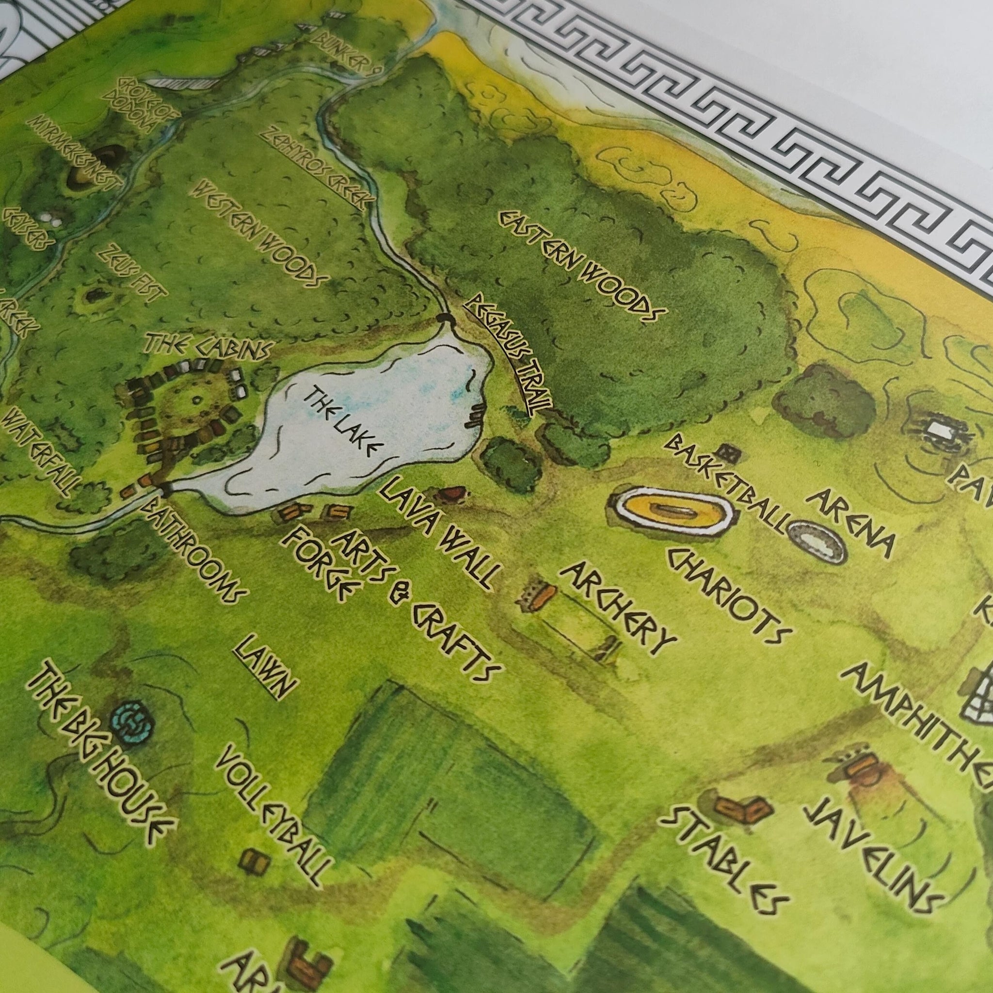 Camp Half Blood Map Poster | dndalley
