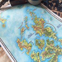 Load image into Gallery viewer, Map of Moonshae | Dungeons &amp; Dragons Map  | GM Tools | Faerûn
