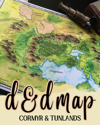 Load image into Gallery viewer, Map of Cormyr | Dungeons &amp; Dragons Map  | GM Tools | Faerûn
