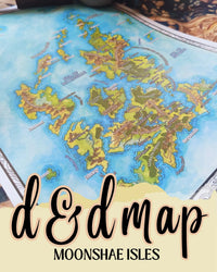 Load image into Gallery viewer, Map of Moonshae | Dungeons &amp; Dragons Map  | GM Tools | Faerûn
