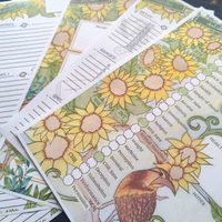 Load image into Gallery viewer, DnD Character Sheet | Sunflower
