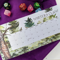 Load image into Gallery viewer, D&amp;D Calendar for Faerun Calendar
