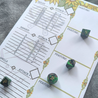 Load image into Gallery viewer, DnD Character Sheet | Sunflower
